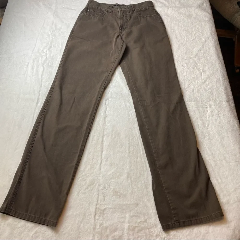 Hughes Men,'s Wear Brown Canvas Pants Size 38